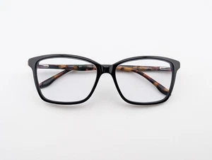 BCBGMAXAZRIA Eyeglasses, Frames Only, Vania II, 52-14-135, Plastic, Black/Brown - Picture 1 of 20