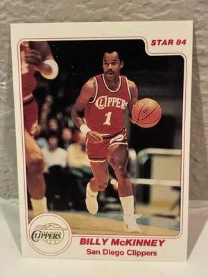 1983-84 Star #128 Billy McKinney San Diego Clippers NRMT - Image 1 of 2