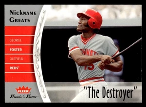 2006 Fleer Greats of the Game #NG-GF George Foster Spitzname Greats REDS - Bild 1 von 2