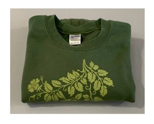 GILDAN'S SWEATSHIRT GRÜN BLÄTTER GR. A/XL - MASSE PRÜFEN - Bild 1 von 9