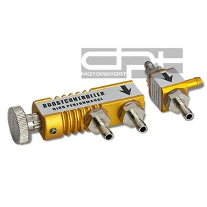 UNIVERSAL MANUAL ADJUSTABLE GOLD TURBO CHARGER BOOST CONTROLLER 30 PSI BYPASS - Foto 1 di 1