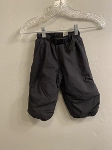 REI Kids Toddler Boys Girls Size 18 Months Black Insulated Fleece Snow Pants - Picture 1 of 10