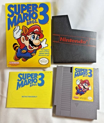 Super Mario Bros 3 Nintendo NES Complete CIB w/ Instructions, Dust Cover - Image 1 of 4