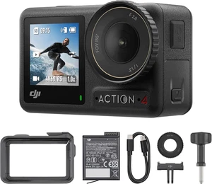 Osmo Action 4 Combo Essenziale - Action Cam Impermeabile 4K/120Fps Con Sensore 1 - Foto 1 di 12