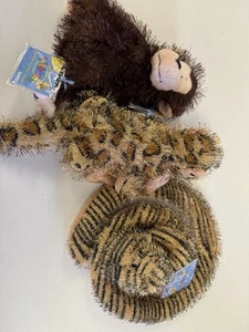 Webkinz Ganz Plush No Codes Lot Of 3: Monkey, Lizard, & Snake - Picture 1 of 2