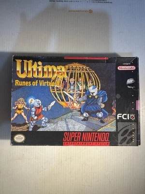 Ultima: Runes of Virtue II (Super Nintendo Entertainment System, 1994) SNES - Imagem 1 de 4
