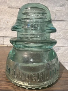 Vintage McLaughlin No. 42 Glasisolator grün blau - ATEMBERAUBEND! 🤩 - Bild 1 von 9