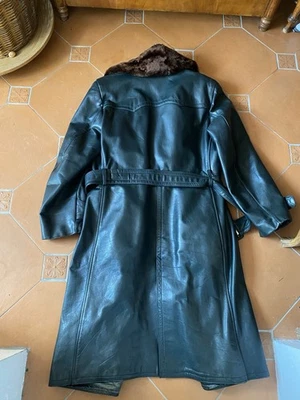 BWS Ledermantel Dunkelgrün Hochwertige Arbeit, Fliegerjacke Uniform Militaria - Bild 1 von 4