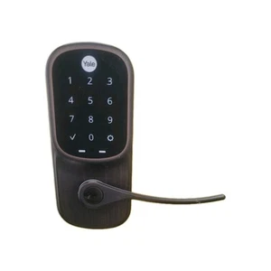 Yale YRL226-ZW2-0BP Z-Wave Plus Assure Touchscreen Keypad Lever Door Lock Handle - Picture 1 of 6