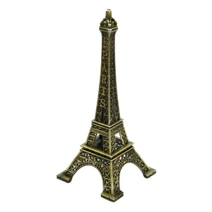 Metal Eiffel Tower Statue 12 Inches Eiffel Tower Model Souvenir - Picture 1 of 3