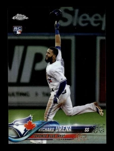 2018 Topps Chrome Refractor Richard Urena #43 RC Toronto Blue Jays - Bild 1 von 2