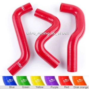For Toyota Vitz Yaris NCP91 XP90 2005–2013 2007 2009 Silicone Radiator Hose Red - Picture 1 of 10