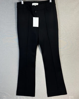 Hale Bob Women's Raissa Pintuck Stretch Ponte Pant Black Size M 36CG5040 NWT - Image 1 of 4