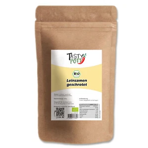Sabrosa olla orgánica linaza triturada 1000 g linaza exprimida lino proteína vegana - Imagen 1 de 3