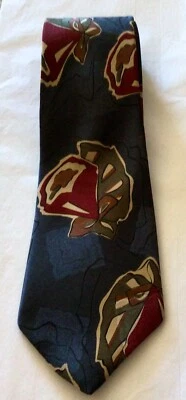 Corbata Hardy Amies London Todo Seda Cuello Flor Multicolor De Colección Foto 1 de 4