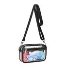 PVC Clear Messenger Bag See-through Single-shoulder Handbag for Travel