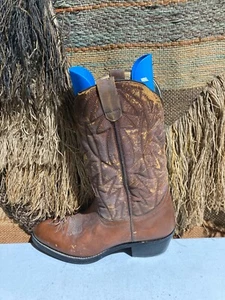 Bota Occidental De Colección Cuero Marrón Para Hombre Talla 9,5M Estilo No. PJ44642 - Imagen 1 de 8