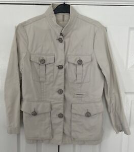Ralph Lauren Denim & Supply Ladies Military Style Cotton Jacket Beige Small