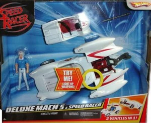 Hot Wheels Deluxe Mach 5 y Speed Racer Iluminación Electrónica Nuevo Sellado de Fábrica - Imagen 1 de 1
