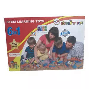 Big Party Toys: 6 in 1 Stem Learning Toys - 164pcs Creative Build Ages 5-12 NEW - Picture 1 of 4