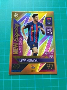 ROBERT LEWANDOWSKI #LE U1  LIMITED EDITION Card Topps Match Attax UCL 2022/23 - Picture 1 of 2