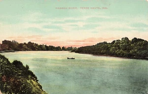 PC vintage Wabash River, Terre Haute, Indiana - Imagen 1 de 2