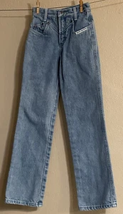 Vintage Rocky Mtn Rockies High Rise Denim Blue Jeans Jugend Mädchen Etikett 7 Slim - Bild 1 von 11