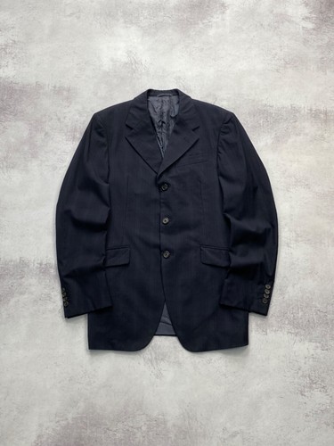 Prada Milano blazer uomo lana cappotto 3 bottoni taglia 48R