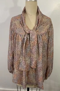 Fiocco figa superiore vintage anni 70 bohemien XXL - Foto 1 di 9