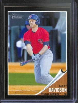 2011 Topps Heritage Minor League Black Border #95 Matt Davidson No 19 of 62 - Image 1 of 2