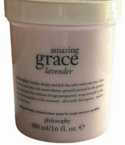 Philosophy Amazing Grace Lavender Whipped Body Creme Cream 16 oz./480 mL ~ New