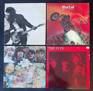 SPRINGSTEEN/MEATLOAF/BRYDS/IVYS =ORIGINAL 70's VINYL LP's 4 ALBUM COLLECTOR LOT - Picture 1 of 5