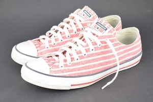 Converse Chucks Allstar low rot weiß gestreift EU 44,5 US 10,5 unisex gebraucht - Bild 1 von 6