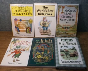 LOT IRISH Fireside Folk Tales Best Jokes Cures Mystic Charms Superstitions Cures - Picture 1 of 5