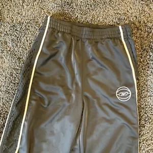 Pantaloni da pista vintage Reebok ragazzi grandi grigi retrò Blokecore Ladcore tempo libero - Foto 1 di 14