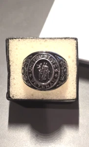 RING MILITÄR 316 EDELSTAHL SILBERFARBEN GRÖSSE AUF FOTO VETERAN VIETNAMKRIEG - Bild 1 von 7