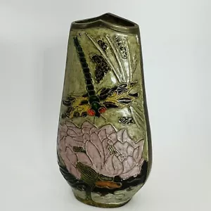 Vintage Libelle Keramik kleine Keramik Vase 6" - Bild 1 von 7