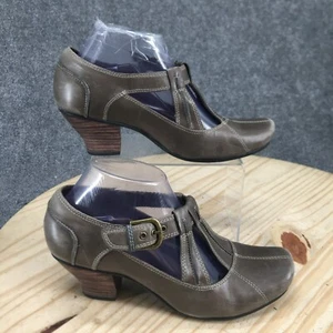 Indigo By Clarks Boots Womens 8.5 M Ankle Booties Heels 85951 Taupe Leather - Picture 1 of 17