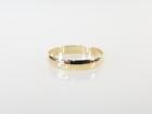 Bague bracelet de mariage or jaune 10 carats 4 mm taille 12 (AM1067850)