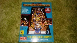 SHARKEY'S SHOOTOUT-Stern PINBALL ORIGINAL ADVERTISING FLYER-L@@K! - Picture 1 of 2