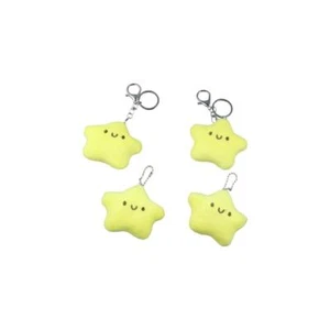 Cartoon Star Plush Pendant Soft Pentagram Key Chain Backpack Pendant - Picture 1 of 16