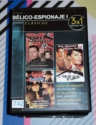 (742) Dvd Triple  "Espía por mandato", "El viejo fusil", y "Arco de triunfo" - Imagen 1 de 2