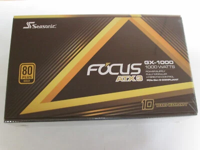 Seasonic Focus GX-1000 ATX 3.1 Power Supply NEW! - Image 1 of 2