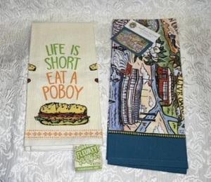 Neu mit Etikett ~ 2er Set ~ Geschirrtücher mit Thema New Orleans - Bild 1 von 9