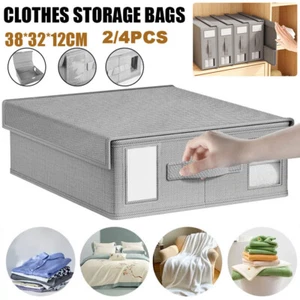 Bed Sheet Organizer Blankets Storage Box Household Lightweight Clothes Organiser - Picture 1 of 14
