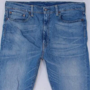 Hombres Levi's 522 16882 Regular Tapered Elástico Azul Jeans W38 L34 - Imagen 1 de 8