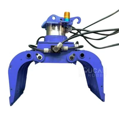 3-Arm Metall-Hydraulikgreifer für 1/14 Skala 946 EC380 Raupen-RC-Bagger Modell - Bild 1 von 4