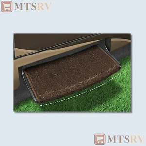 Prest-O-Fit 22" Wrap-Around Radius Step Rug - ESPRESSO - Curved Steps - #2-0203 - Picture 1 of 2