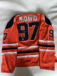 CONNOR MCDAVID Signed Autographed EDMONTON OILERS Hockey Jersey PSA/DNA COA IP a - Picture 1 of 4