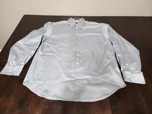 Crazy Horse Shirt Mens 16  34-35 Gray Sateen Cotton Blend Long Sleeve Casual - Picture 1 of 5